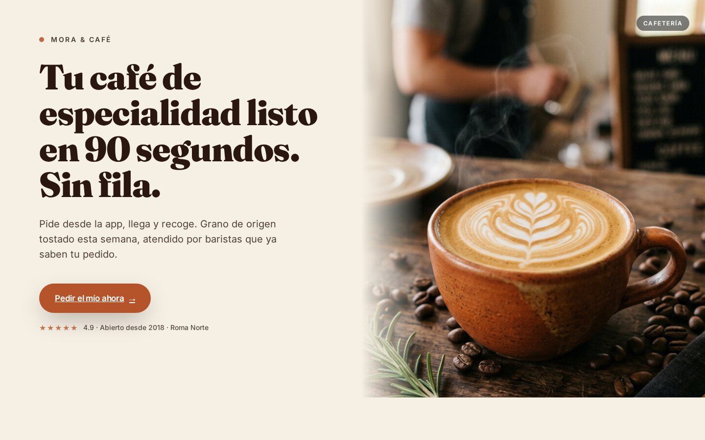 Mora & Café — Cafetería